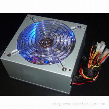 80+ ATX 400W Gaming PC Power Supply with 14cm LED Blu Big Fan